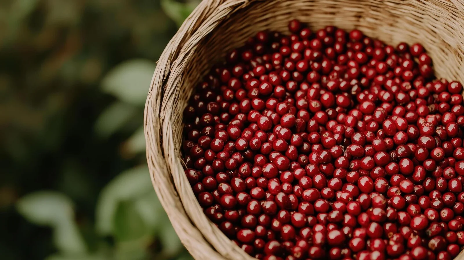 Femme iraqw triant des cerises de café rouges et mûres sur un lit de séchage